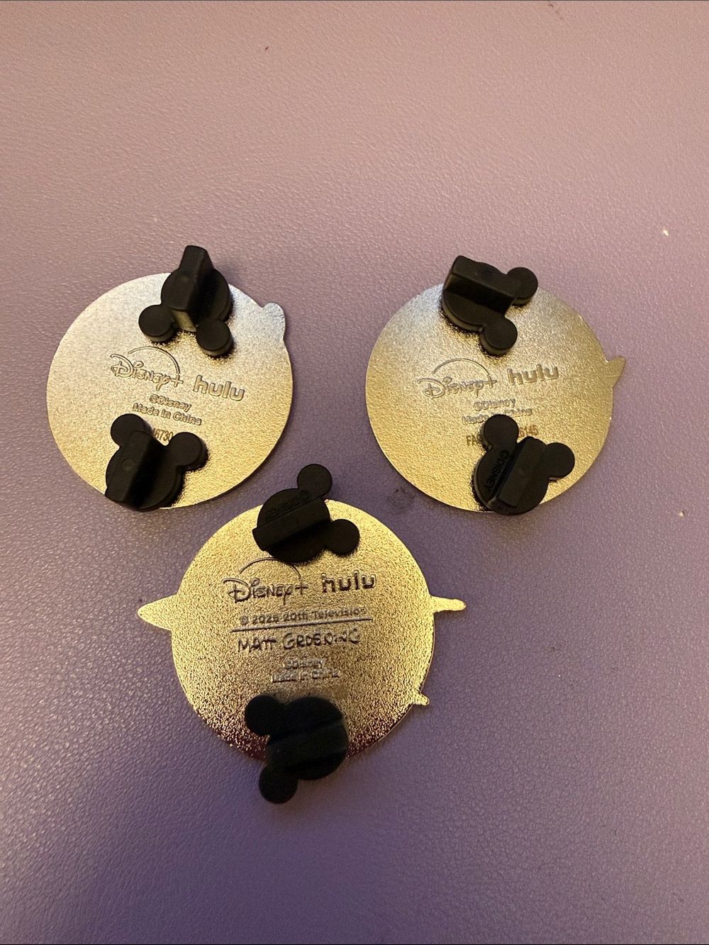 Disney Hulu Disney+ D23 Exclusive Pins Set of 3 - Picture 5 of 5